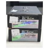 40 RDS HORNADY BLACK 450 BUSHMASTER AMMO