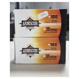 200 RDS ARMSCOR 38 SPL AMMO 158 GRAIN FMJ
