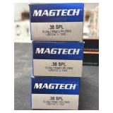150 RDS MAGTECH 38 SPL AMMO 158 GRAIN
