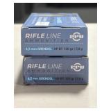 40 RDS PPU 6.5mm GRENDEL AMMO 120 GRAIN