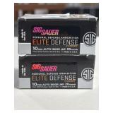 40 RDS SIG SAUER 10mm AUTO AMMO 180 GRAIN JHP