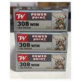 60 RDS WINCHESTER POWER POINT 308 WIN AMMO