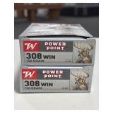 40 RDS WINCHESTER POWER POINT 308 WIN AMMO