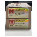 40 RDS HORNADY CUSTOM 450 BUSHMASTER AMMO