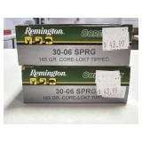 40 RDS REMINGTON CORE-LOKT 30-06 SPRG AMMO