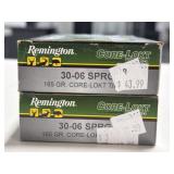 40 RDS REMINGTON CORE-LOKT 30-06 SPRG AMMO