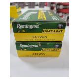 40 RDS REMINGTON CORE-LOKT 243 WIN AMMO 100 GRAIN