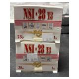 50 RDS NSI 28 GA SHOT SHELLS 2-3/4' - 7-1/2 SHOT