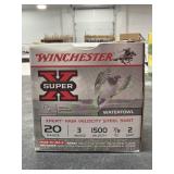 25 RDS WINCHESTER 20 GA STEEL SHOT 3' - 7/8 OZ