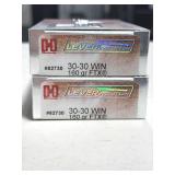 40 RDS HORNADY 30-30 WIN AMMO 160 GRAIN FTX
