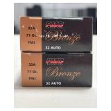 100 RDS PMC 32 AUTO AMMO 71 GRAIN FMJ