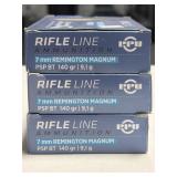 60 RDS PPU 7mm REM MAG AMMO 140 GRAIN