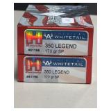 40 RDS HORNADY 350 LEGEND AMMO 170 GRAIN SP