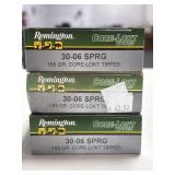 60 RDS REMINGTON CORE-LOKT 30-06 SPRG AMMO
