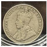 1922 CANADA 5 CENT COIN