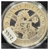 1992 SCOTTLAND 25 EURO - APPROX 46.4 GRAMS