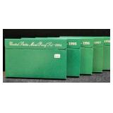 (5) MINT PROOF SETS - 1994-1998
