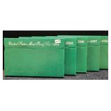 (5) US MINT PROOF SETS - 1994-1998