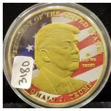 COLORIZED DONALD TRUMP COIN