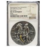 APOCALYPSE FOUR HORSEMEN 'PALE HORSE' 2 OZ .999