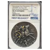 APOCALYPSE FOUR HORSEMEN 'BLACK HORSE' 2 OZ .999