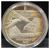 1 OZ .999 FINE SILVER ROUND COMMEMORATING