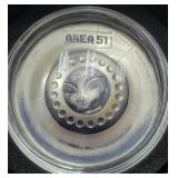 2020 PALAU 'GREAT CONSPIRACIES - AREA 51' 2 OZ