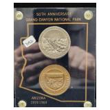 50TH ANNIVERSARY GRAND CANYON NAT'L PARK MEDAL SET