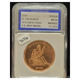 2008 MARTIN VAN BUREN BRONZE MINT MEDAL -