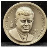 JFK .999 FINE SILVER MEDAL - APPROX 36.8 GRAMS