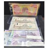 IRAQUI BANK NOTES IN EXCESS OF 500,000 DINARS