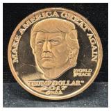 2017 TRUMP DOLLAR 1 OZ COPPER