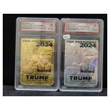 (2) 2023 MERRICK MINT DONALD TRUMP SILVER & GOLD