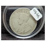 1911 CANADA 50 CENT COIN - 92.5% SILVER -