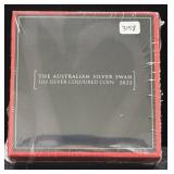 2022 AUSTRAILIA 1 OZ SILVER SWAN - COLORIZED COIN