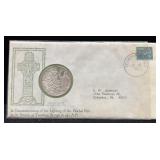 1973 ST. PATRICK'S DAY COMMEMORATIVE MEDAL&CACHET