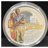 'DOCTOR NO' FROM JAMES BOND 1 OZ .999 FINE SILVER