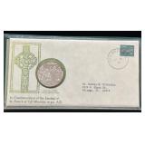 1972 ST. PATRICK'S DAY COMMEMORATIVE MEDAL&CACHET