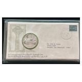 1975 ST. PATRICK'S DAY COMMEMORATIVE MEDAL&CACHET