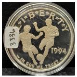 1994 USA WORLD CUP SILVER DOLLAR