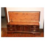 LANE UPHOLSTERED TOP CEDAR CHEST