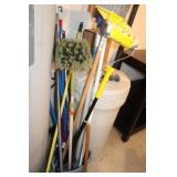 BROOMS, PAIL ETC