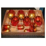 CRANBERRY FLASH & GOLD ACCENTED STEMWARE