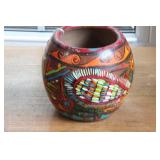 MEXICAN TERRACOTTA FOLK ART BOWL