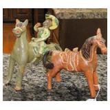 2 FOLK ART MEXICAN POTTERY PCS