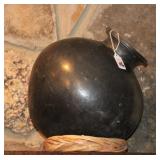 VINTAGE OAXACA BLACK POTTERY VESSEL