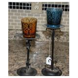 TWO CANDLEHOLDERS