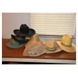 STRAW HATS AND COWBOY HATS