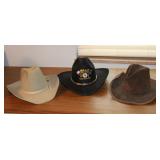 (3) COWBOY HATS