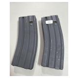 (2) OKAY INDUSTRIES METAL 30 RD MAGAZINES LOADED-